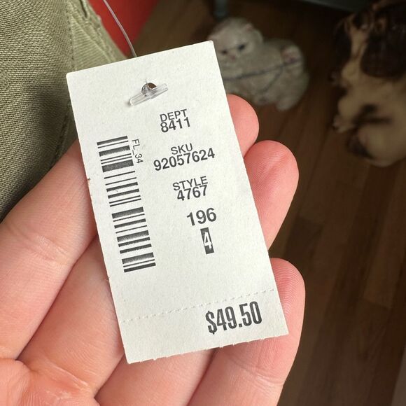 NWT Aeropostale Khaki Green button up jean skirt still with tags size 4 - Picture 6 of 6